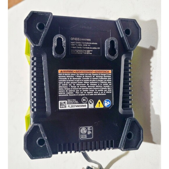 Ryobi 40-Volt 4 Ah High Capacity Lithium-Ion Battery & Charger EUC - Picture 13 of 16